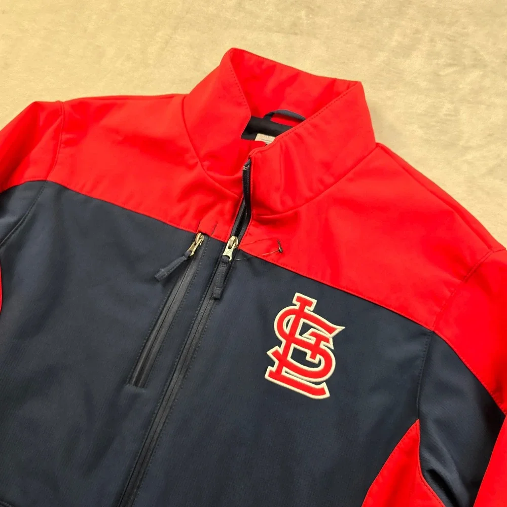 G-III St Louis Cardinals Jacket Mens‎ Medium Red Navy Softshell G-III MLB NEW